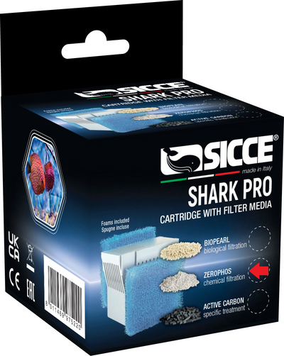 Sicce SHARK PRO Zerophos Cartridge w/Sponge 20Ppi 8011469975206