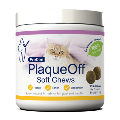 NaturVet Proden PlaqueOff Soft Chews for Cats 45 ct 797801604802