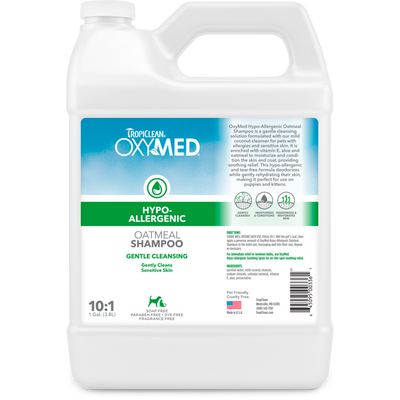 TropiClean OxyMed Hypoallergenic Shampoo for Pets 1 gal 645095003361