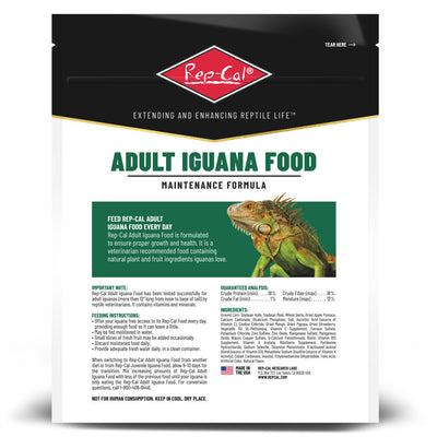Rep-Cal Research Labs Maintenance Formula Adult Iguana Dry Food - 2lb bag(DD)