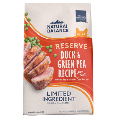 Natural Balance Pet Foods Limited Ingredient Reserve Grain Free Dry Cat Food Duck & Green Pea 4 lb 723633014748