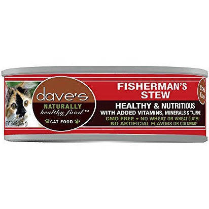 Dave's Pet Cat Naturally Healthy Shredded Fisherman 5.5oz {L+x} C=24 685038116635
