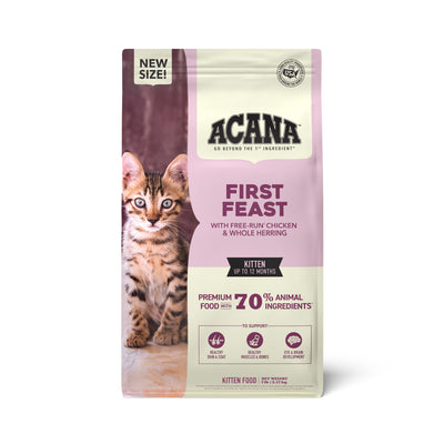 Acana First Feast Kitten Dry Cat Food Chicken & Fish 7 lb 064992727123