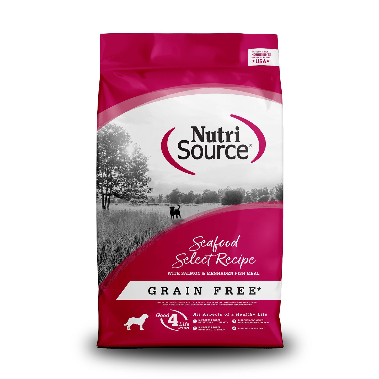 NutriSource Select Recipe Grain Free Dry Dog Food Seafood Select 26 lb 073893430063