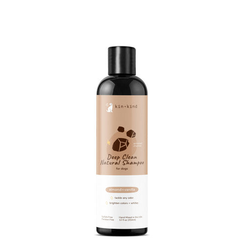 Deep Clean Natural Dog Shampoo Almond & Vanilla 12 oz