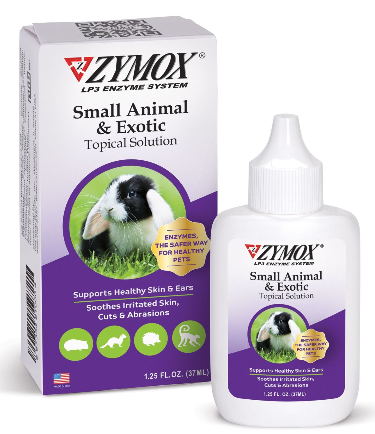 Zymox Small Animal & Exotic Topical Solution 1.25 oz 667334431254
