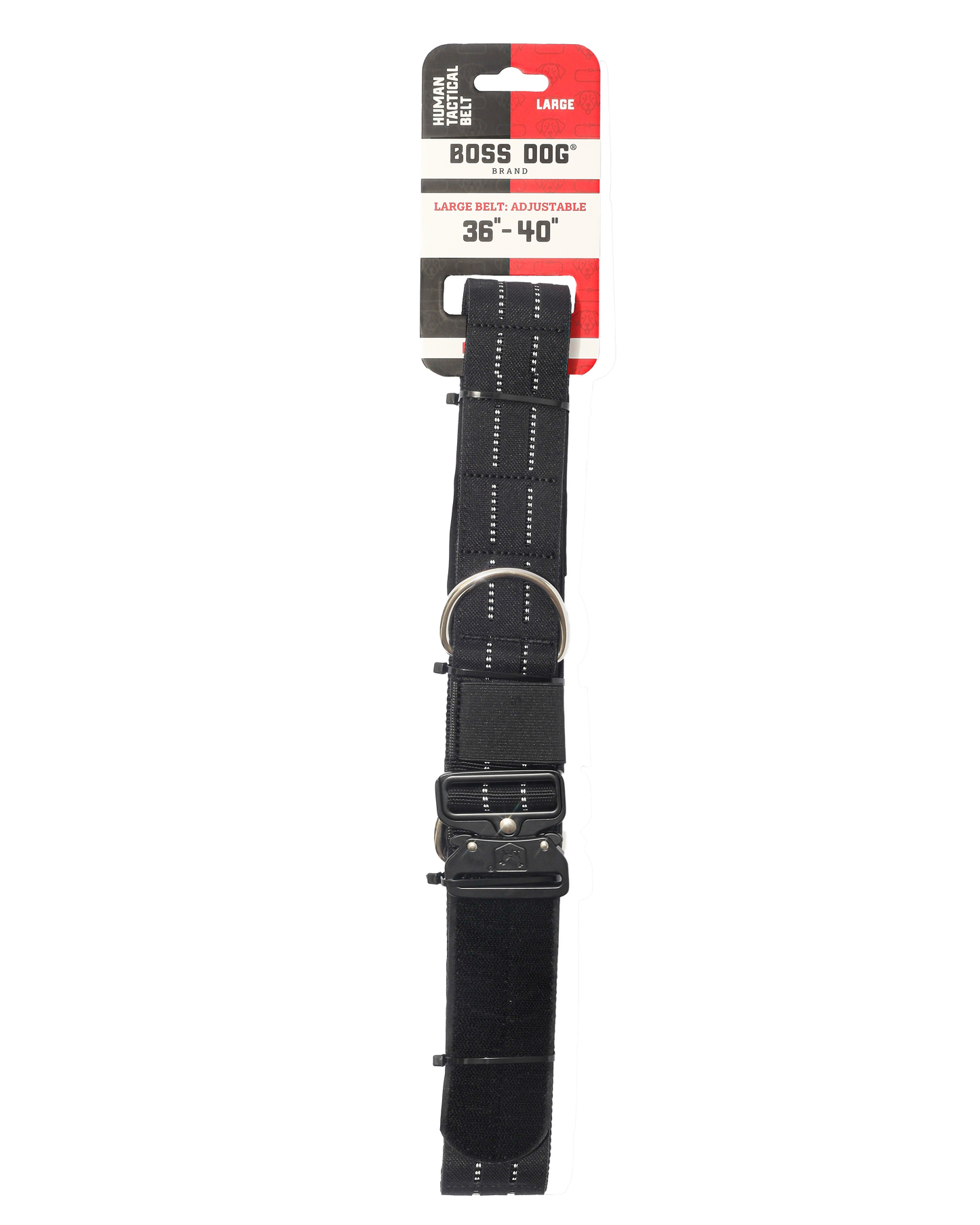 Boss Dog Human Boss Tactical Utility "Dog Walker" Belt Black Large (36-40In Waist) 850065051147