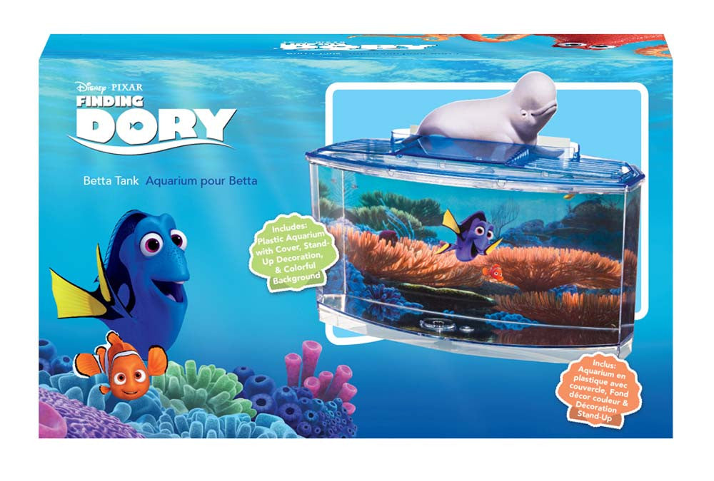 disney fish tank accessories Penn-Plax Dory with Coral Mini colorful and vivid little character will add some Disney splash to any aquarium Fish Supplies Finding Nemo Fish