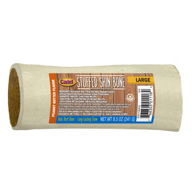 Cadet Stuffed Shin Bones for Dogs Peanut Butter Large (1 ct) 768303011184