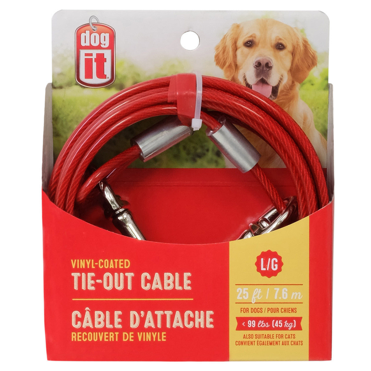 25 ft dog tie out best sale