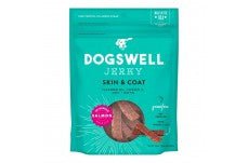 Dogswell Skin & Coat Grain Free Salmon Jerky 10z {L+1} 842225 693804292377