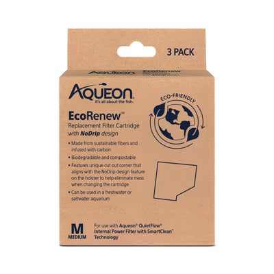 Aqueon EcoRenew Replacement Filter Cartridges Medium, 3-pk 015905002530