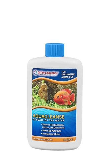 Dr. Tim’s Aquatics AquaCleanse Tapwater Detoxifier for Freshwater 8 oz - Aquarium