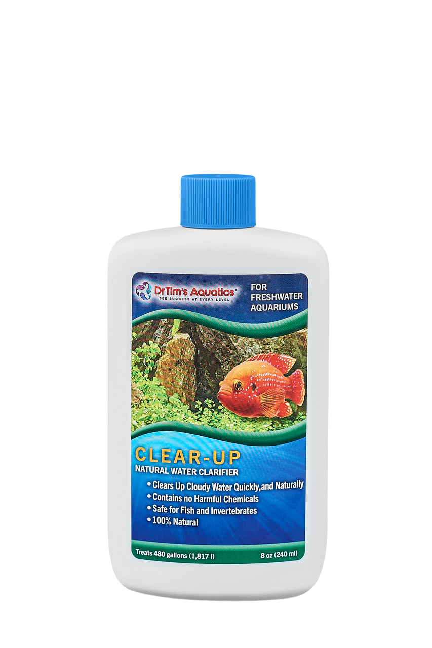 Dr. Tim's Aquatics Clear-UP Natural Water Clarifier for Freshwater Aquarium 8 fl. oz