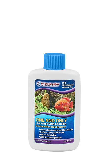 Dr. Timās Aquatics One & Only Live Nitrifying Bacteria for Freshwater Aquariums 4 fl. oz - Aquarium