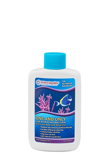 Dr. Timās Aquatics One & Only Live Nitrifying Bacteria for Saltwater Aquariums 4 fl. oz - Aquarium