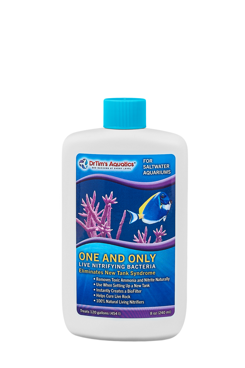 Dr. Tim's Aquatics One & Only Live Nitrifying Bacteria for Saltwater Aquariums 8 fl. oz