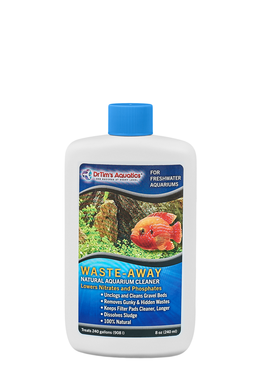 Dr. Tim's Aquatics Waste-Away Natural Aquarium Cleaner for Freshwater Aquarium 8 fl. oz