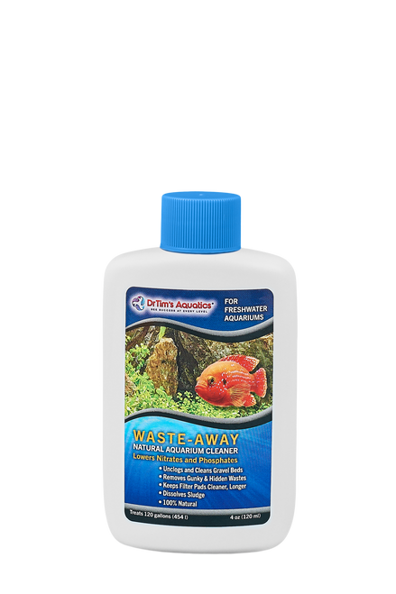 Dr. Tim’s Aquatics Waste - Away Natural Aquarium Cleaner for Freshwater 4 fl. oz
