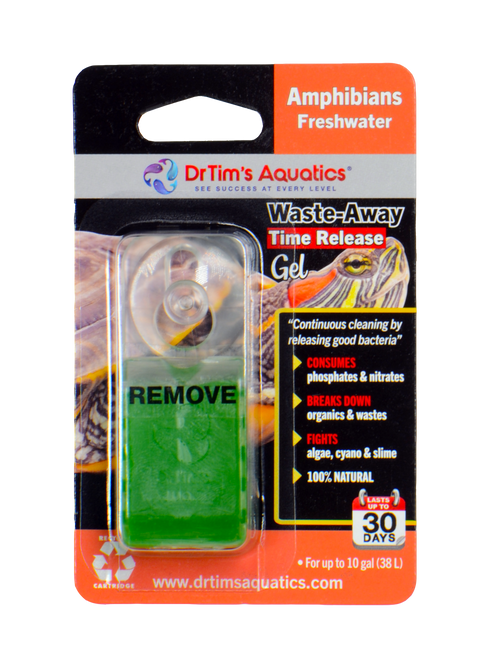 Dr. Tim’s Aquatics Waste - Away Time Release Gel for Turtles/Amphibians 10 Gallon Single - Aquarium
