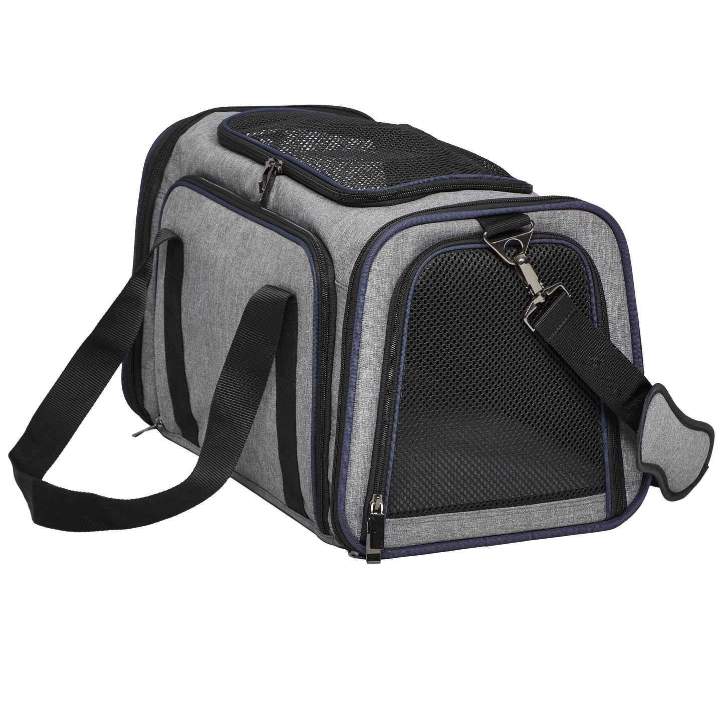 MidWest Homes for Pets Duffy Expandable Dog Carrier Gray Medium 027773026228