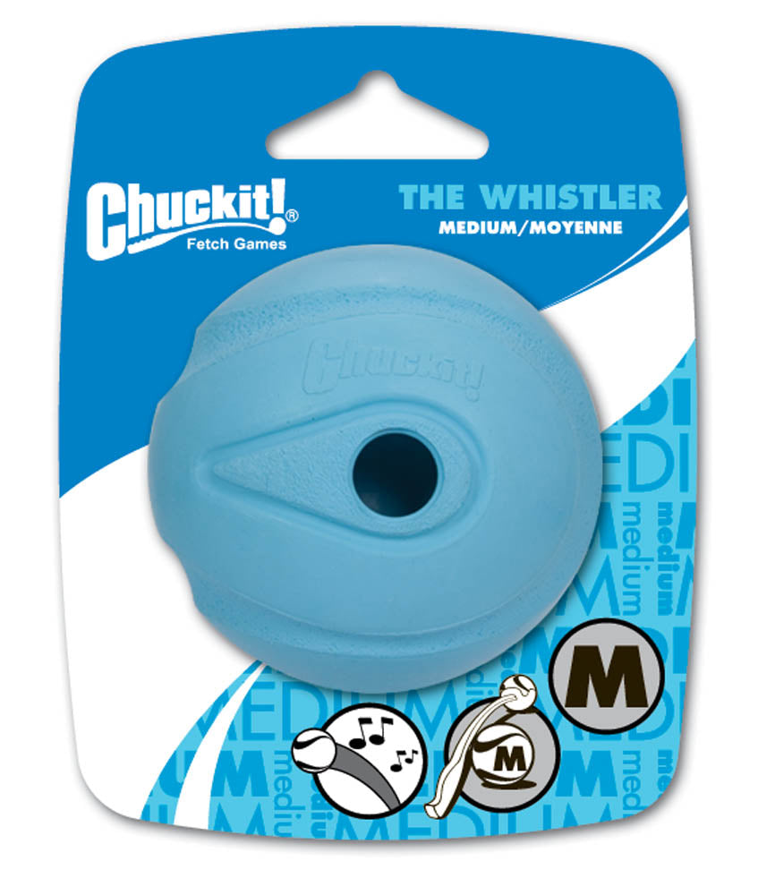 Chuckit! The Whistler Ball Dog Toy Assorted Color Medium 660048001225