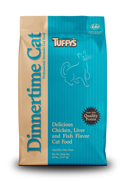 Tuffy's Dinnertime Pro Formula Cat Food Chicken, Liver, Fish 20 lb 073893204190