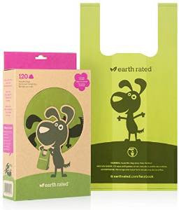 Earth Rated Poopbags With Handles 120 Ct. {L + 1x} 708002 - Dog