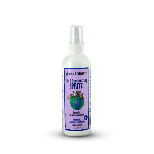 Earthbath 3 - IN - 1 Deodorizing Spritz for Dogs Lavender 8oz - Dog