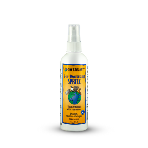 Earthbath 3 - in - 1 Deodorizing Spritz for Dogs Vanilla & Almond 8oz - Dog