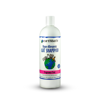 Earthbath Hypoallergenic Cat Shampoo, Fragrance Free 16oz
