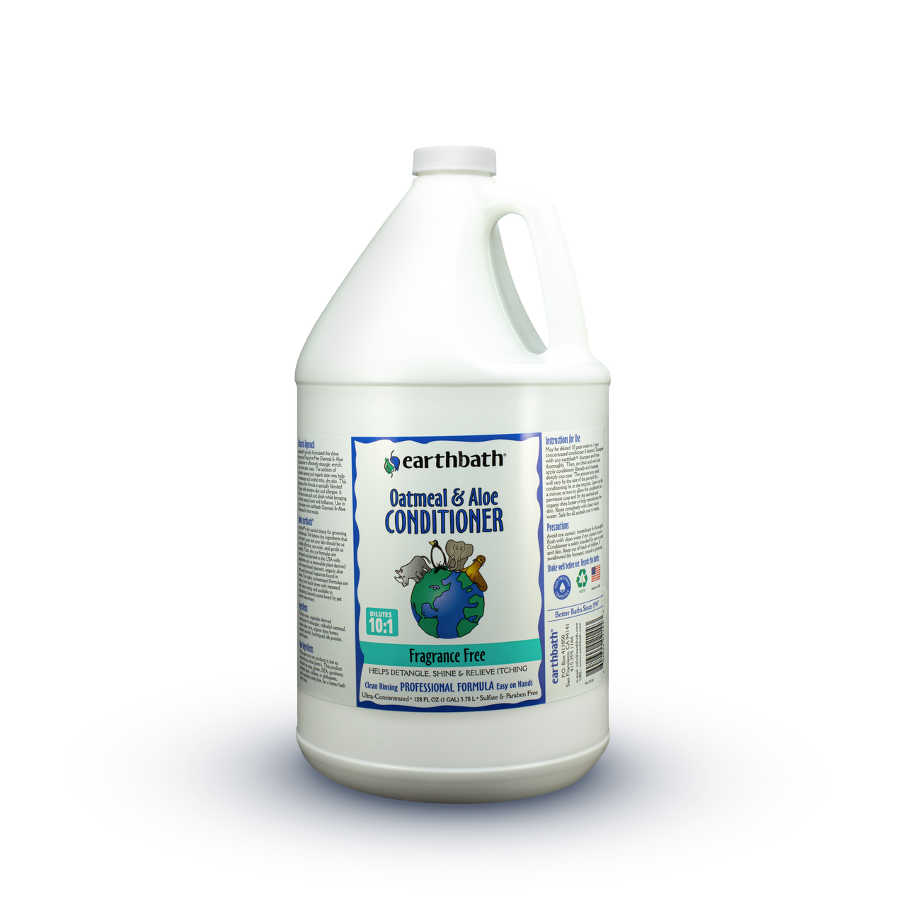 Earthbath Oatmeal & Aloe Conditioner, Fragrance Free 128oz