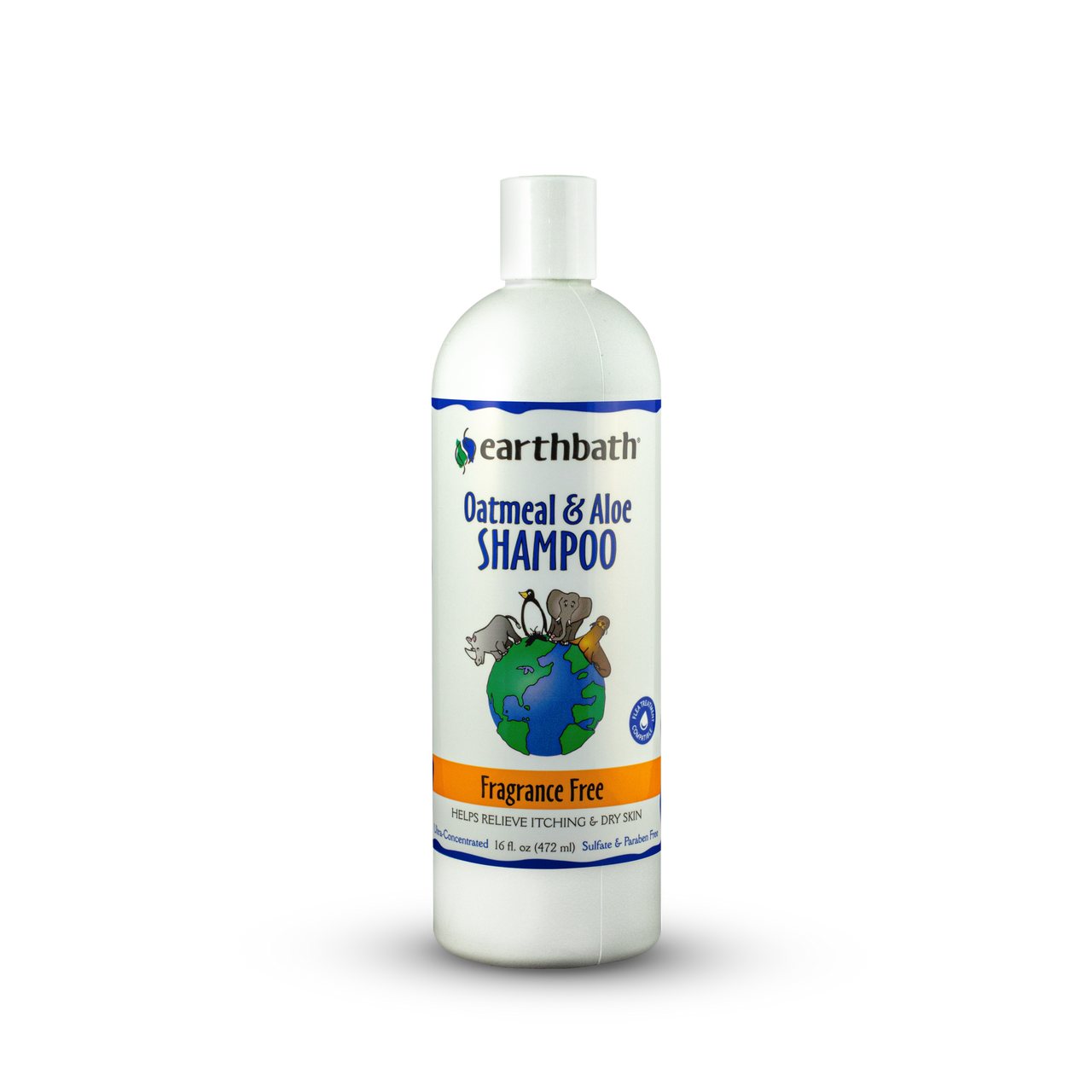 Earthbath Oatmeal & Aloe Shampoo, Fragrance Free 16oz