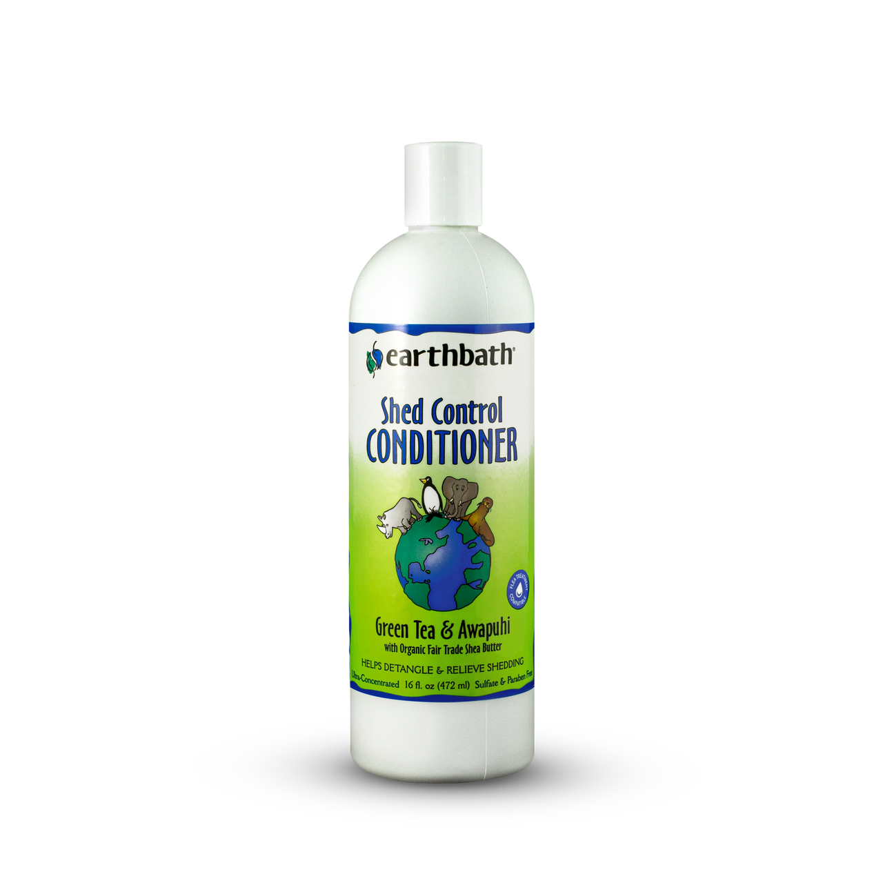 Earthbath Shed Control Conditioner, Green Tea & Awapuhi 16oz