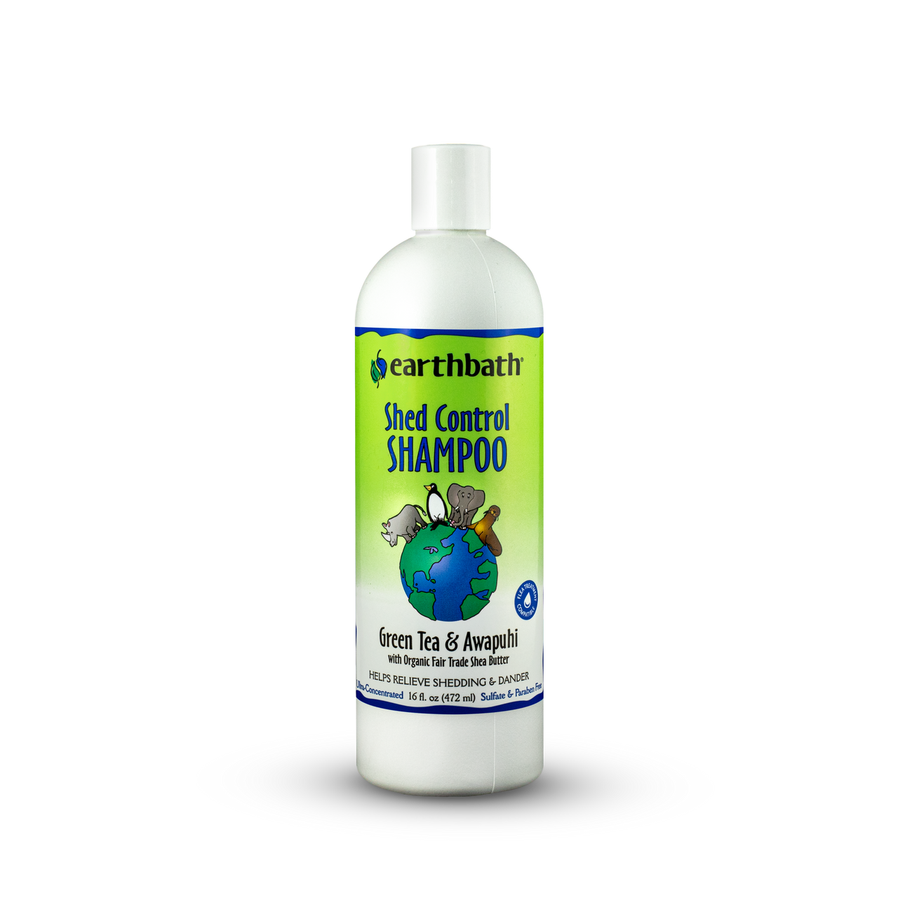Earthbath Shed Control Shampoo, Green Tea & Awapuhi 16oz
