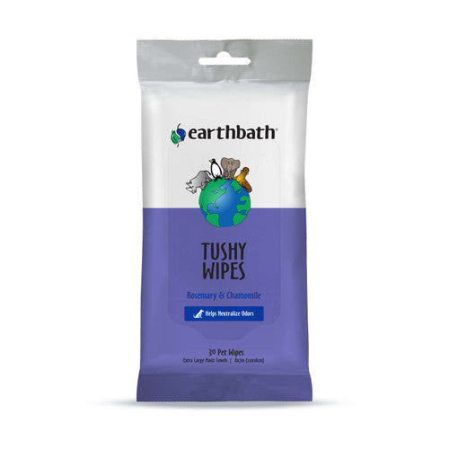 Earthbath Tushy Wipes Rosemary & Chamomile 30ct - Dog