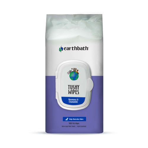 Earthbath Tushy Wipes Rosemary & Chamomile 72ct - Dog