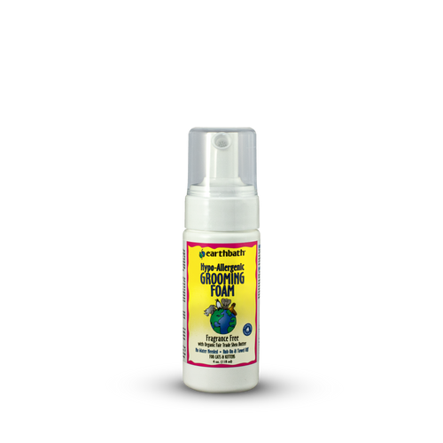 Earthbath Waterless Grooming Foam for Cats & Kittens Fragrance Free 4oz - Cat