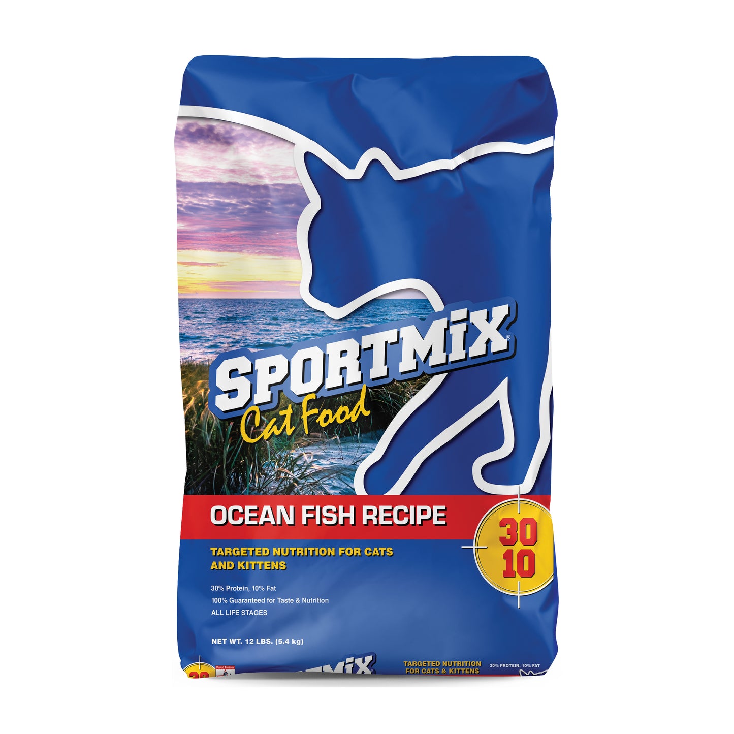 SPORTMIX 30/10 Dry Cat Food Ocean Fish 12 lb 034846600964