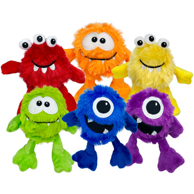 Multipet Minipet Monsters Dog Toy Assorted Color 5 in 784369442113