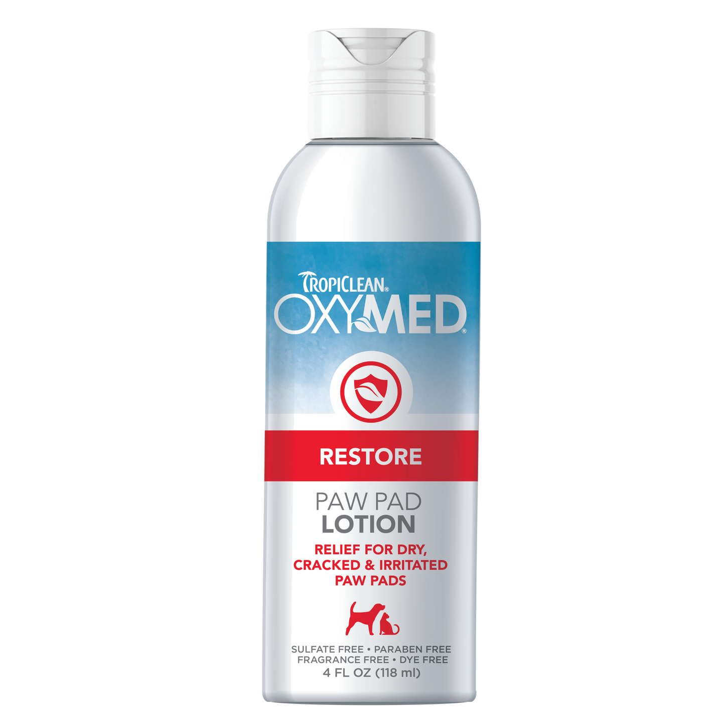 TropiClean OxyMed Restore Paw Pad Lotion 4 oz 645095004092