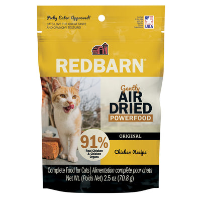 Redbarn Pet Products Gently Air Dried Powerfood Dry Cat Food Chicken 12ea/2.5 oz, Sample 785184120781