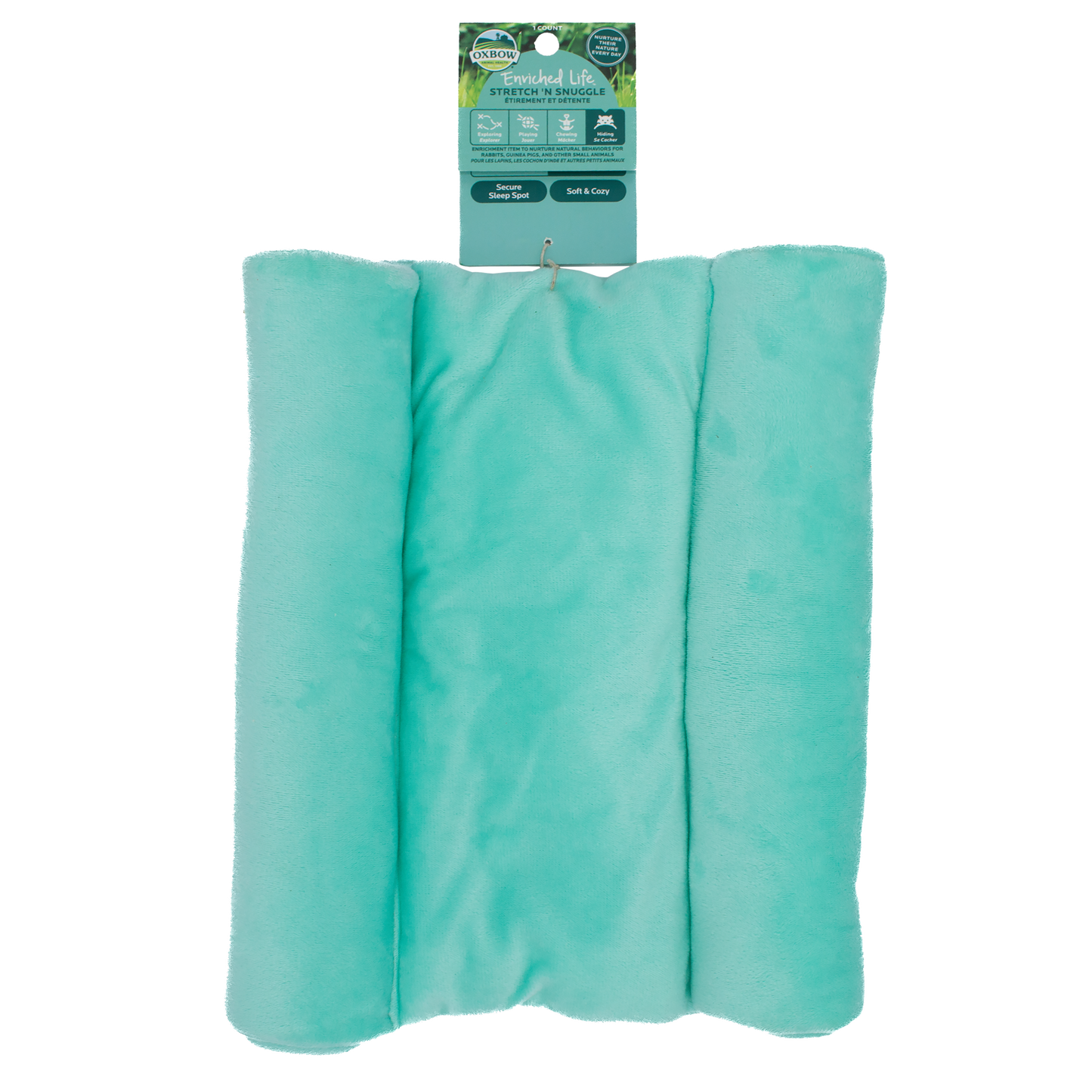 Oxbow Animal Health Enriched Life Small Animal Stretch 'n Snuggle Sleep Spot Mint Green 744845969039