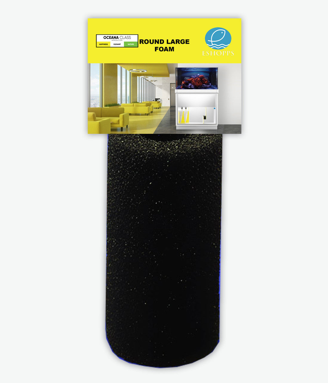 Eshopps Replacement Filter Foam for Filters Round Black LG