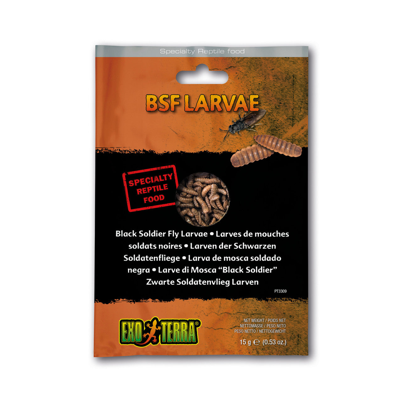 ET Reptile Food, BSF Larvae .53oz {L+ 015561233095