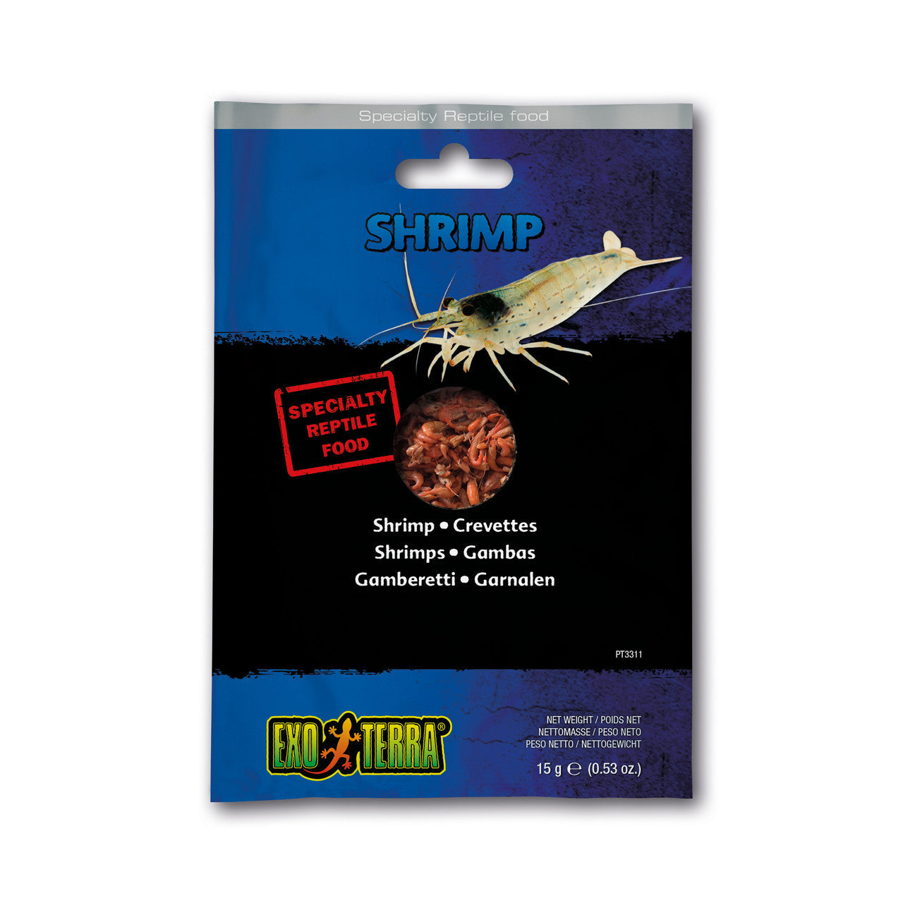 ET Reptile Food, Shrimp .53oz {L+ 015561233118