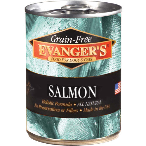 Evanger’s Grain - Free Wet Dog & Cat Food Wild Salmon 12oz 12pk