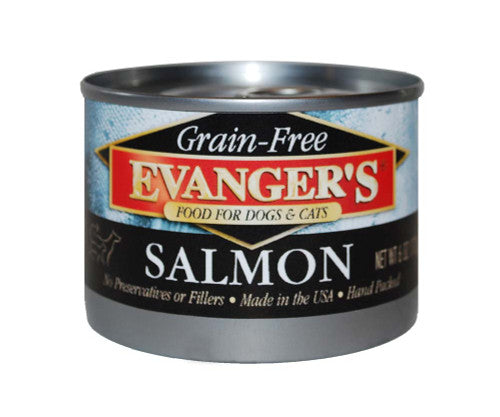 Evanger’s Grain - Free Wet Dog & Cat Food Wild Salmon 6oz 24pk