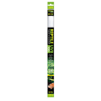 Exo Terra Fluorescent Bulb UVB 100 15W 18’ - Reptile