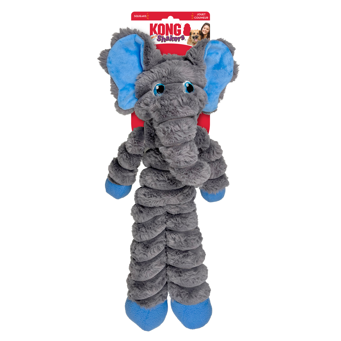 KONG Shakers Crumples Dog Toy Elephant X-Large 035585498911